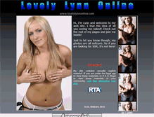 Tablet Screenshot of lovelylynnonline.com